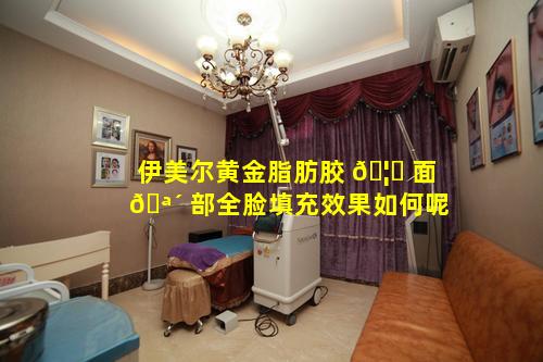 伊美尔黄金脂肪胶 🦄 面 🪴 部全脸填充效果如何呢